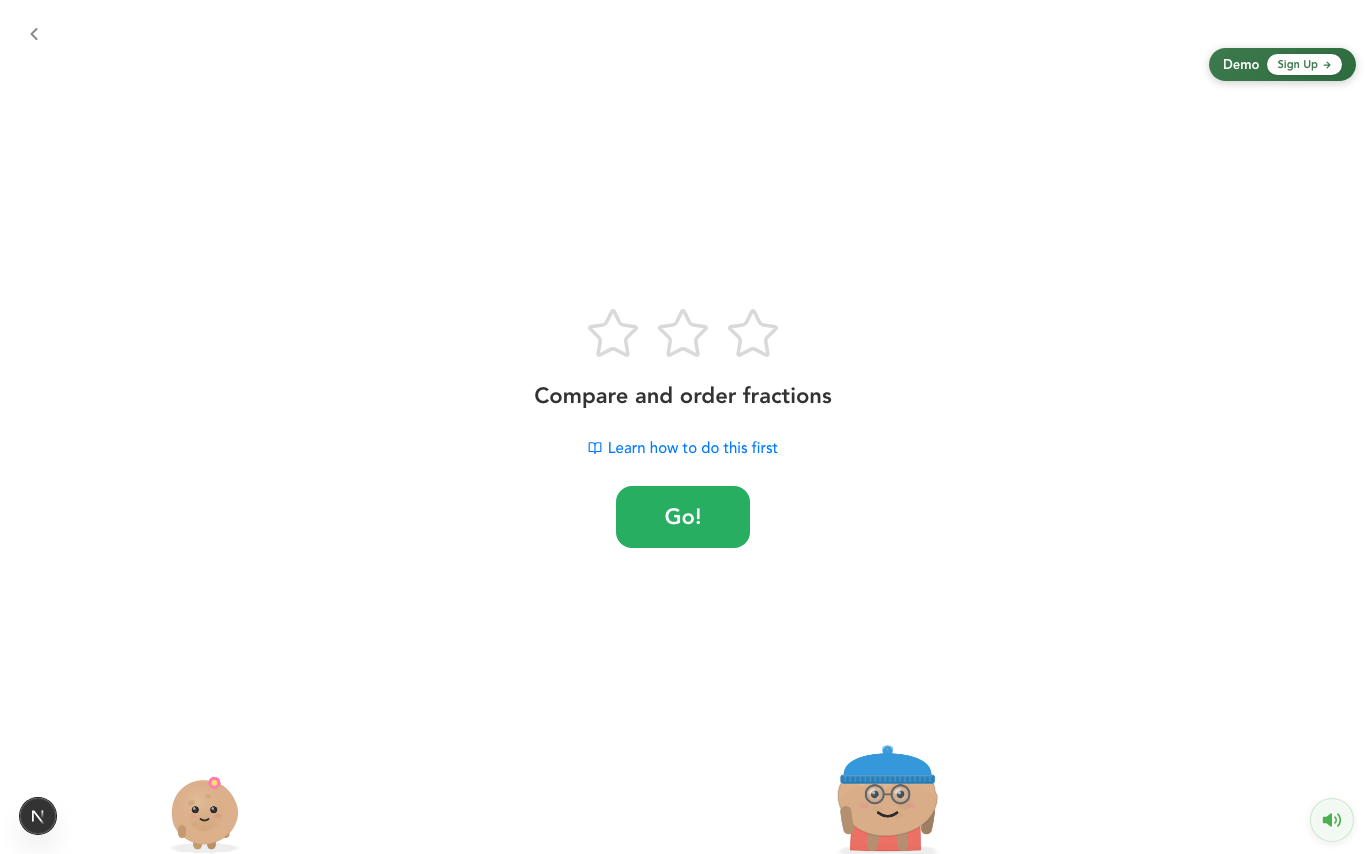Adaptive Grow assessment mid-test view